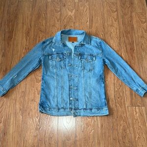 Medium wash denim jacket